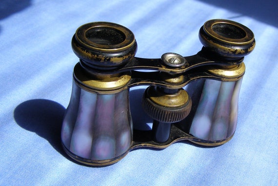 antique opera binoculars mother of pearl