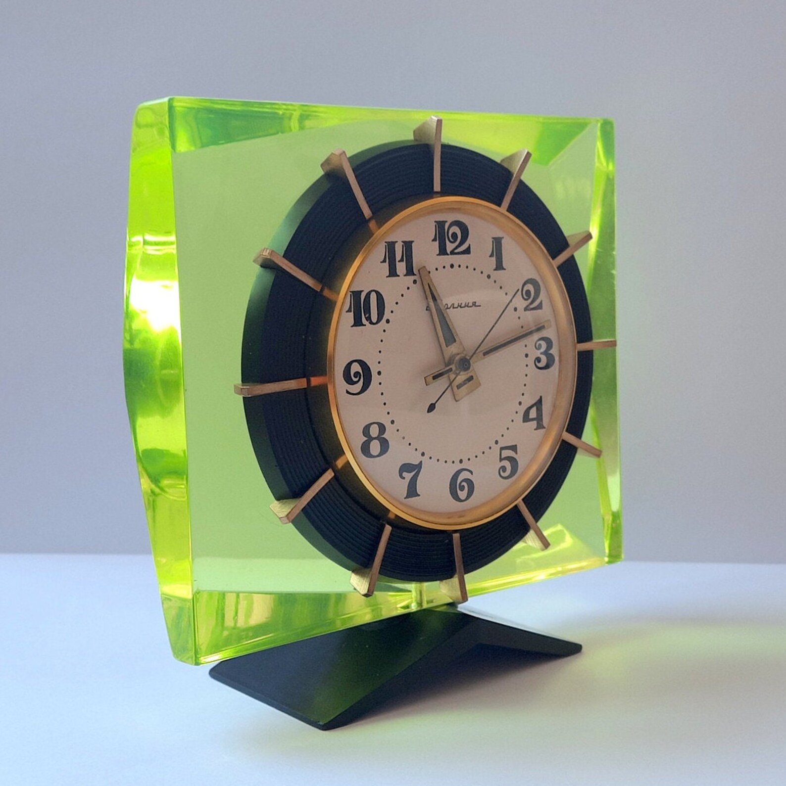 Soviet Mantel Clock Molnija. Molnija Table Clock. Desk Clock Etsy