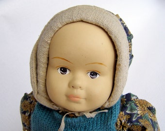 Porcelain doll with sawdust. Doll 40s. USSR doll. Vintage doll.