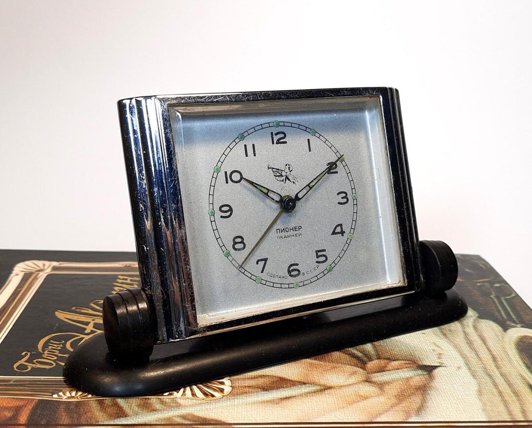 Soviet Alarm Clock. Desk Clock USSR. Vintage Clock SLAVA. Soviet Clock ...