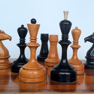 Torneo de ajedrez soviético. Juego de ajedrez URSS. Ajedrez de madera antiguo. Juego de ajedrez de gran maestro.