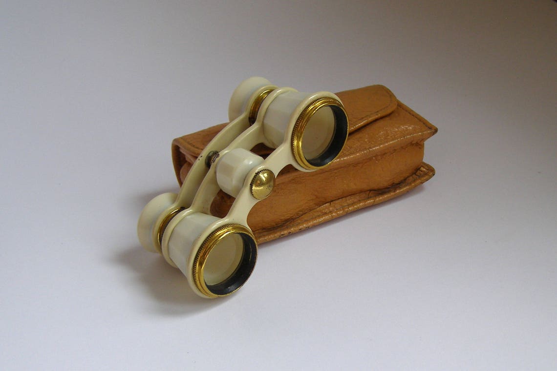 dopéra blanches. Jumelles de théâtre vintage. Opéra Etsy France