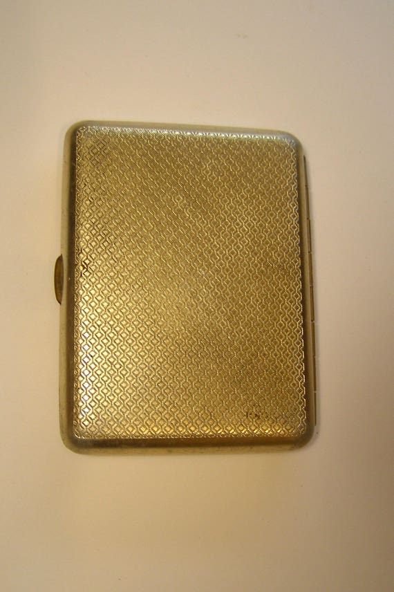 Soviet metal cigarette case. Vintage cigarette ca… - image 2