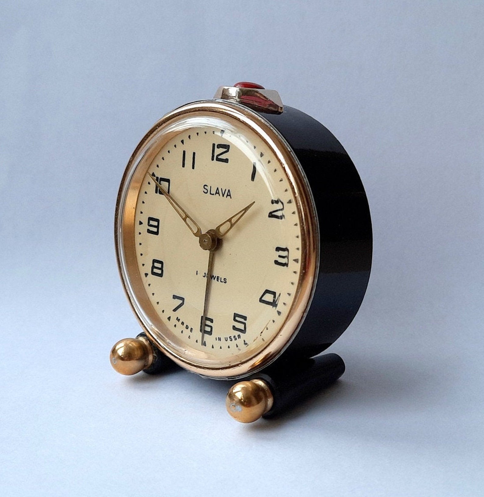 Soviet Alarm Clock. Desk Clock USSR. Vintage Clock SLAVA. Etsy