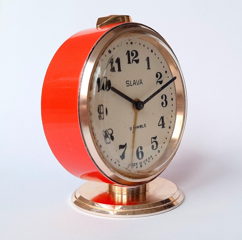 Soviet Alarm Clock. Desk Clock USSR. Vintage Clock SLAVA. Etsy