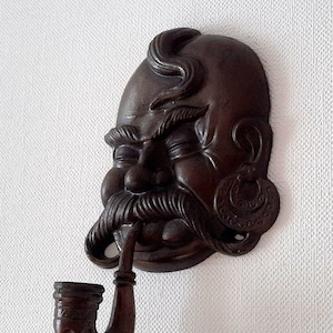 Wall decor Ukrainian Cossack. Thematic candlestick. Clothes hook.