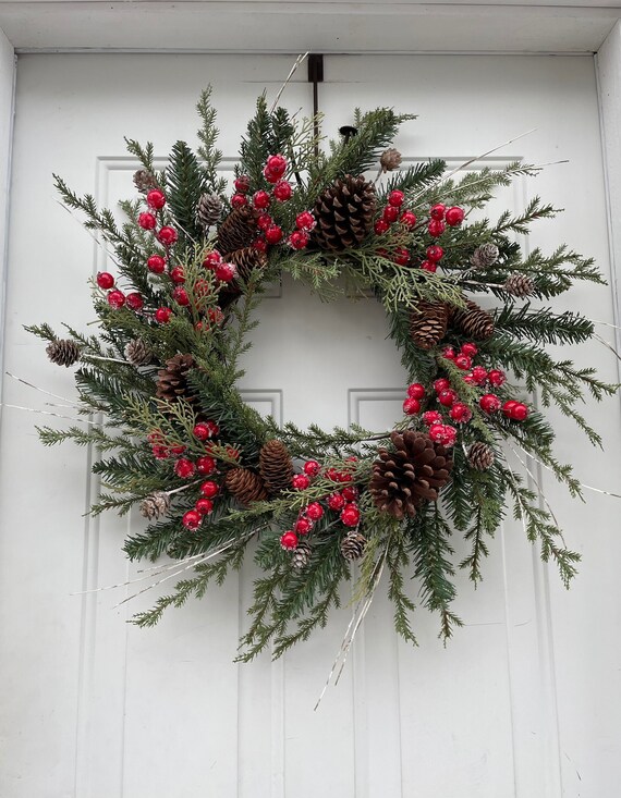 Etsy christmas wreaths for front door Clearance