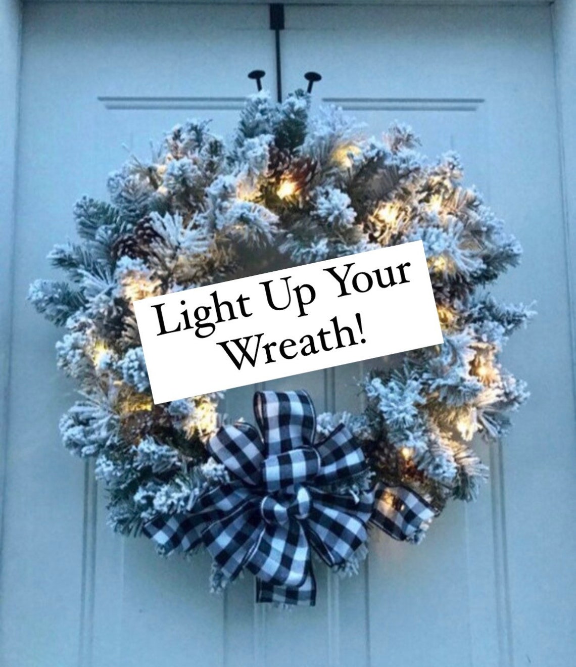 Christmas Lights for Wreath Etsy