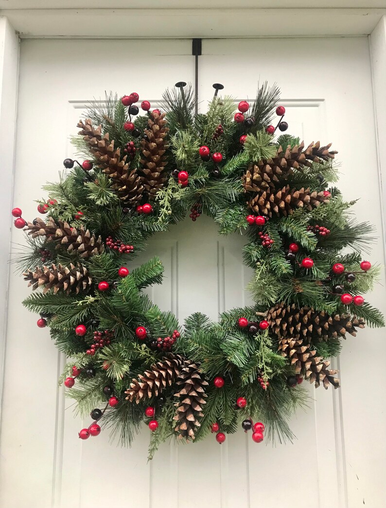 Christmas Wreaths for Front Door Winter Wreath Etsy