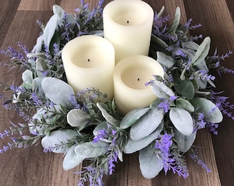 Spring Accent Wreaths, Small Wreaths, Farmhouse Accent Wreaths, Candle Ring