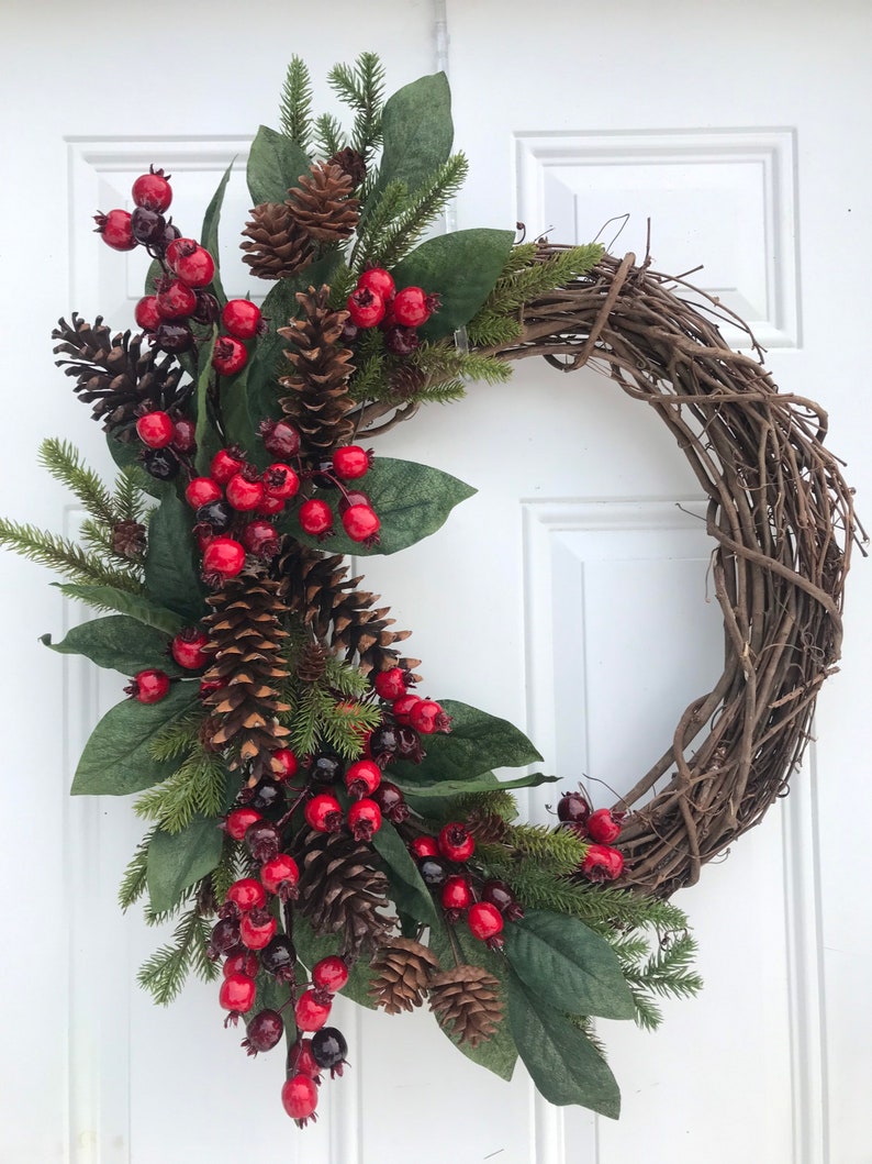 Christmas Wreaths for Front Door Etsy