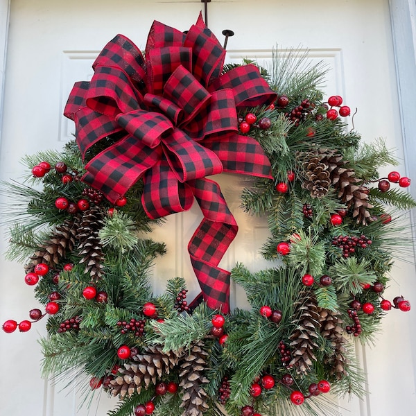 Christmas Wreaths for Front Door Etsy
