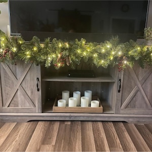 Christmas Garland, Mantle Garland, Staircase Garland, Pre Lit Garland