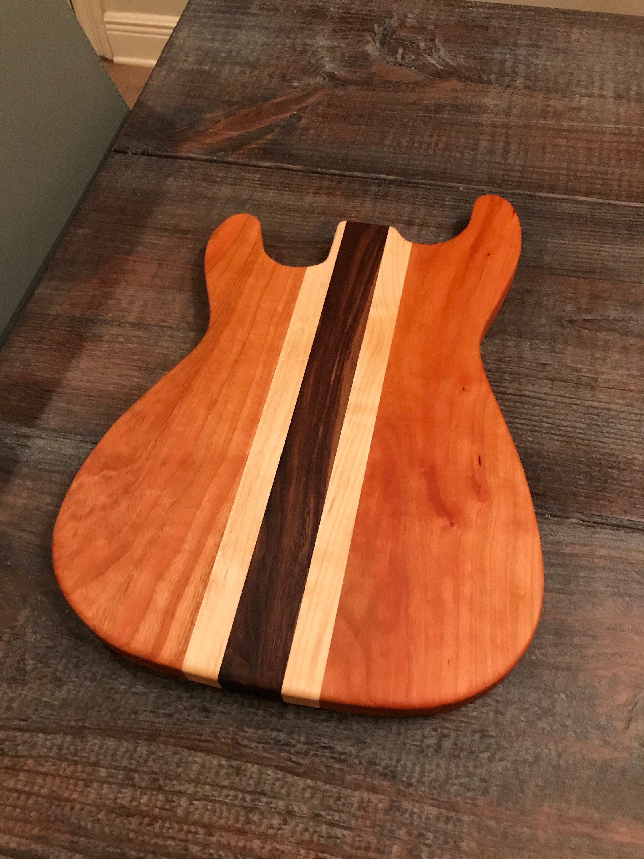 Guitar Cutting Board Etsy