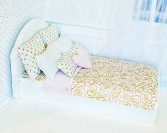 18 inch doll furniture/ real wood bed fit American girl doll