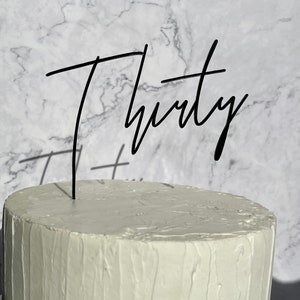 Personalisierter Cake Topper 30 Geburtstag, Tortenstecker 30 Geburtstag, Tortenstecker 30 Geburtstag, Cake Topper 30 Geburtstag, Tortendeko 30 Geburtstag, Birthday Party Cake Topper 30