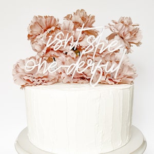 Isn’t she onederful Cake topper, Acrylic Cake Topper, First Birthday Cak Topper, Isn’t she Onederful, Wonderful Birthday, Isn’t she Lovely