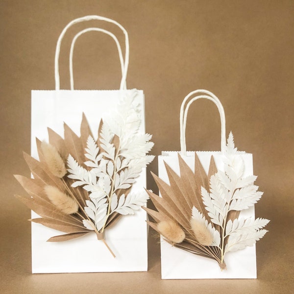 Boho Gift bag, Wedding Bag, Favor Bag, Birthday Bag, Palm leaf Bag, Palm Spear Bag