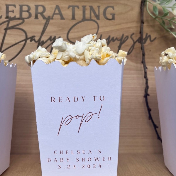 Popcorn box, Custom popcorn box, Treats box, Kids party favor