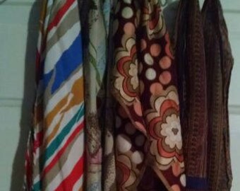 Lot of Four Vintage Scarves