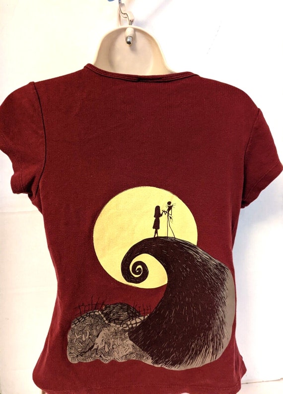 Vintage Nightmare Before Christmas Womens Tee Shi… - image 3