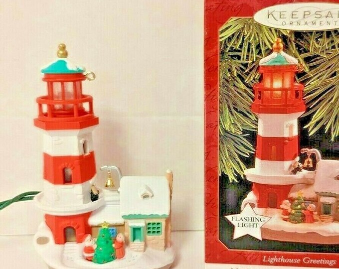 Hallmark Lighthouse Greetings Ornament First in Series Etsy