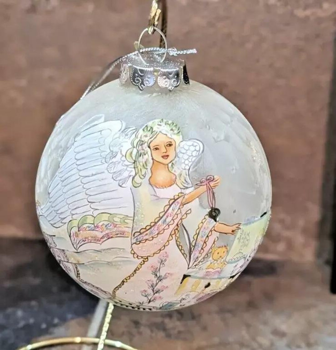 Blown Glass Angel Vintage Christmas Ornament - Etsy