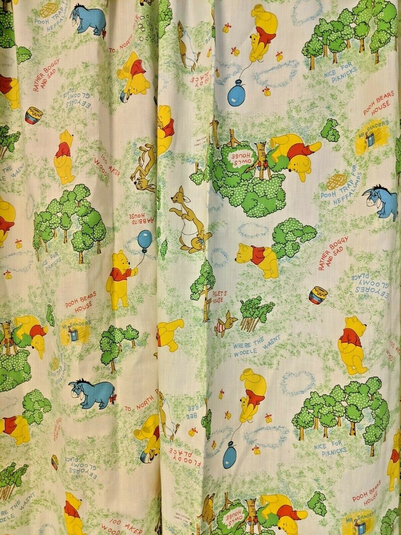 Winnie The Pooh Curtain Panels Perma Prest Sears Roebuck - dral.regionlima. gob.pe