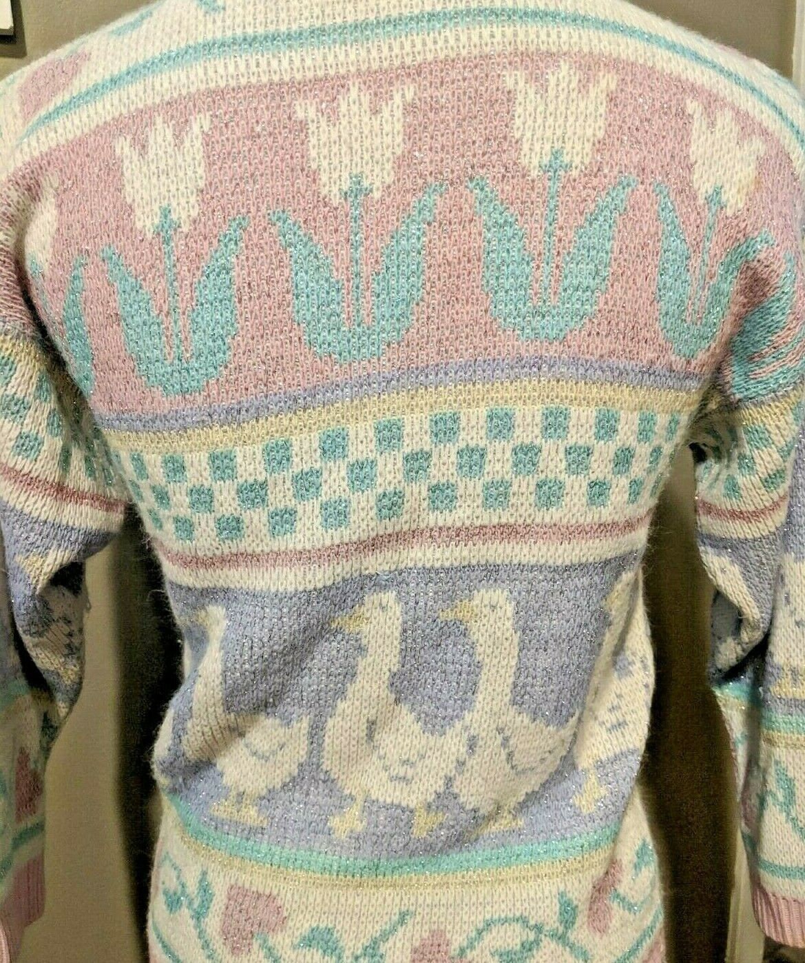 Vintage Duck and Hearts Pastel Kawaii Sweater - Etsy Hong Kong