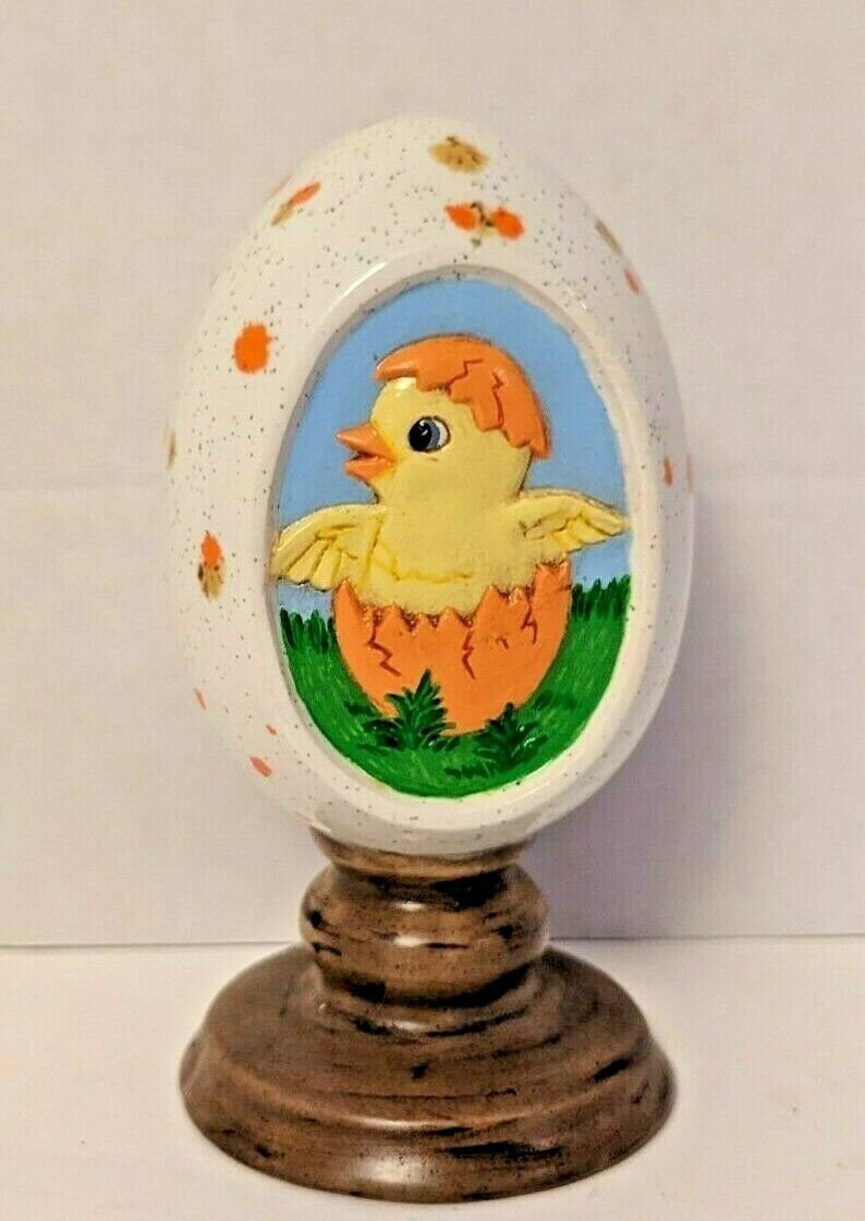 Diorama Easter Egg Vintage Ceramic Mold Hand Painted Etsy