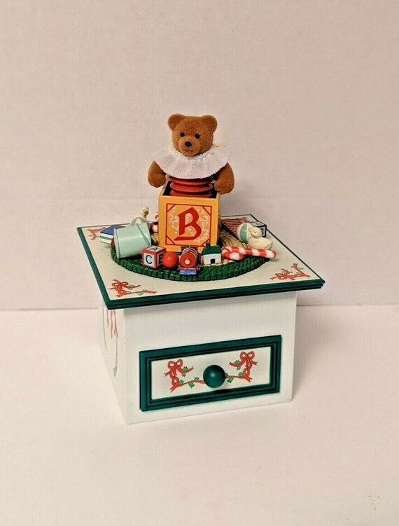 teddy bear with music box