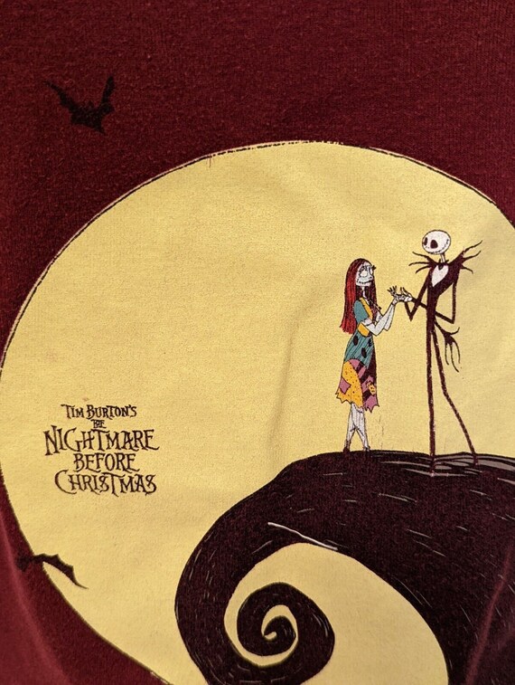 Vintage Nightmare Before Christmas Womens Tee Shi… - image 7