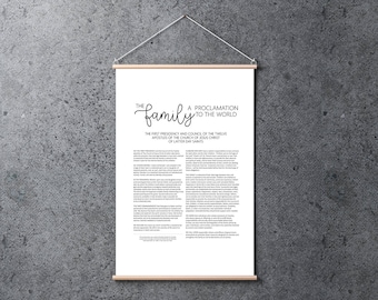 Family Proclamation | Poster 24x36 | Digital Print | Instant Download | Inspirational | LDS