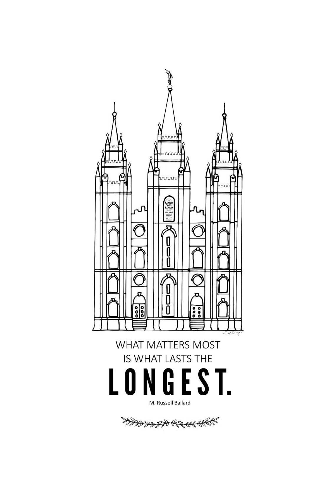 Salt Lake Temple Print Poster 24x36 Digital Print - Etsy