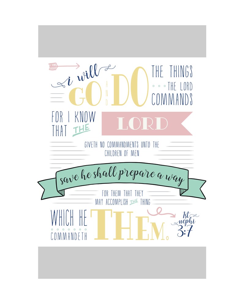 I Will Go And Do Scripture