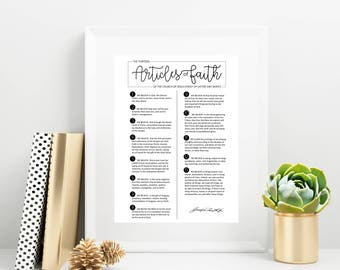 The Articles of Faith | 8x10, 11x14 | Digital Print | Instant Download | Inspirational | LDS