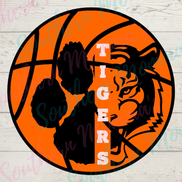 Tigers Basketball Sublimation PNG File