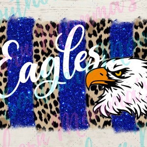 Eagles Leopard Print  Brush Stroke Sublimation PNG file
