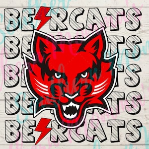 Bearcats Face Sublimation PNG File