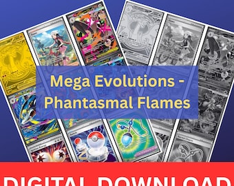 Mega Evolutions: Phantasmal Flames Binder Placeholders – Digital Download
