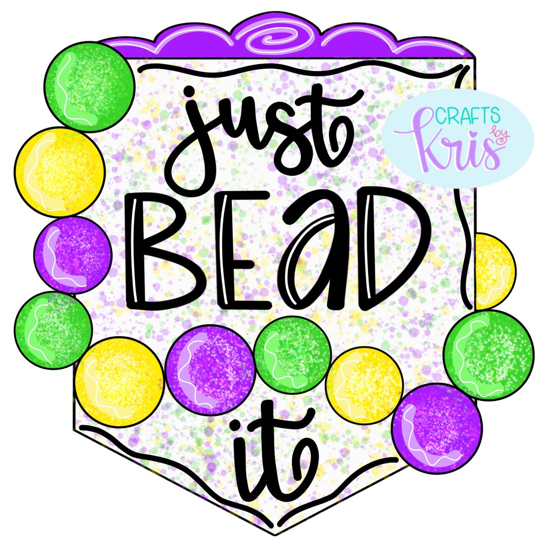 TEMPLATE *DIGITAL FILE* - Mardi Gras Door Hanger Template for Makers ...