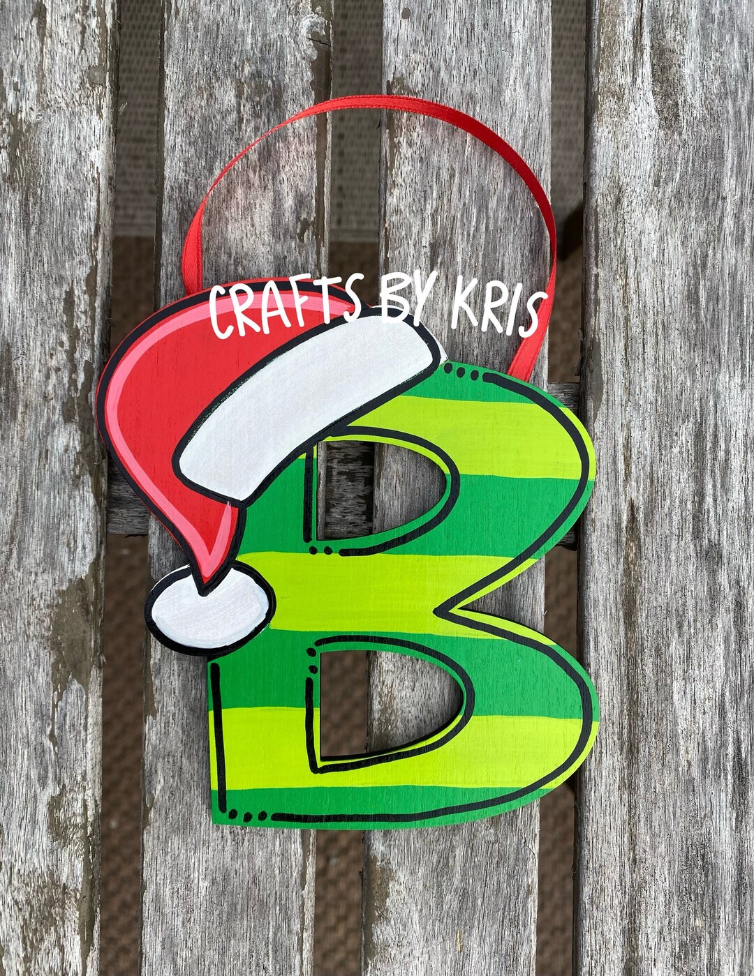 CHOOSE LETTER Christmas Tree Ornament Christmas Ornament Etsy