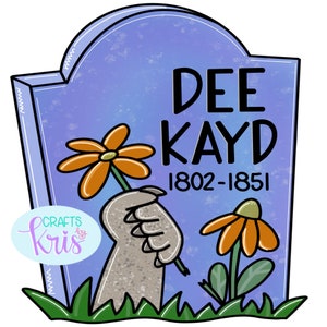 TEMPLATE *DIGITAL FILE* - Tombstone door hanger template for makers, Halloween template, funny tombstone template