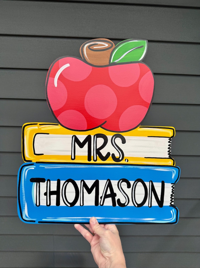 Teacher door hanger, classroom theme, back to school decor, teacher classroom decor, welcome to our class sign, teacher decor, class sign image 1