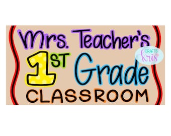 SET of Banner Templates *DIGITAL FILE* - Teacher banner template, classroom banner template, welcome to our class banner template for makers