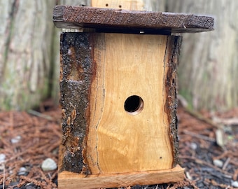 Songbird Birdhouse Rustic Wood Handmade