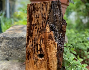 Bluebird Birdhouse madera hecha a mano reutilizada