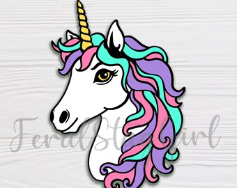 Unicorn SVG / Kids SVG / Cricut Cutting File / pdf / png