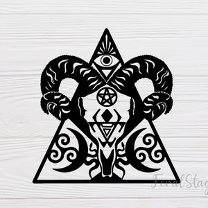 Pagan SVG / Witch SVG / Wicca SVG / Witchcraft svg/ antlers svg / skull svg / pdf / cricut cutting file / png / digital download