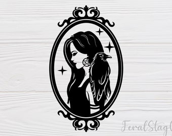 Gothic SVG / Pagan SVG / Raven SVG / Bird svg / Witch svg / Goth svg / pdf / png / cricut cutting file